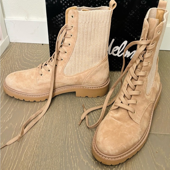 Sam Edelman Lydell Combat Boots in beige. Size 9. Brand new never worn with box. - Picture 2 of 5